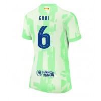 Camisa de Futebol Barcelona Paez Gavi #6 Equipamento Alternativo Mulheres 2024-25 Manga Curta